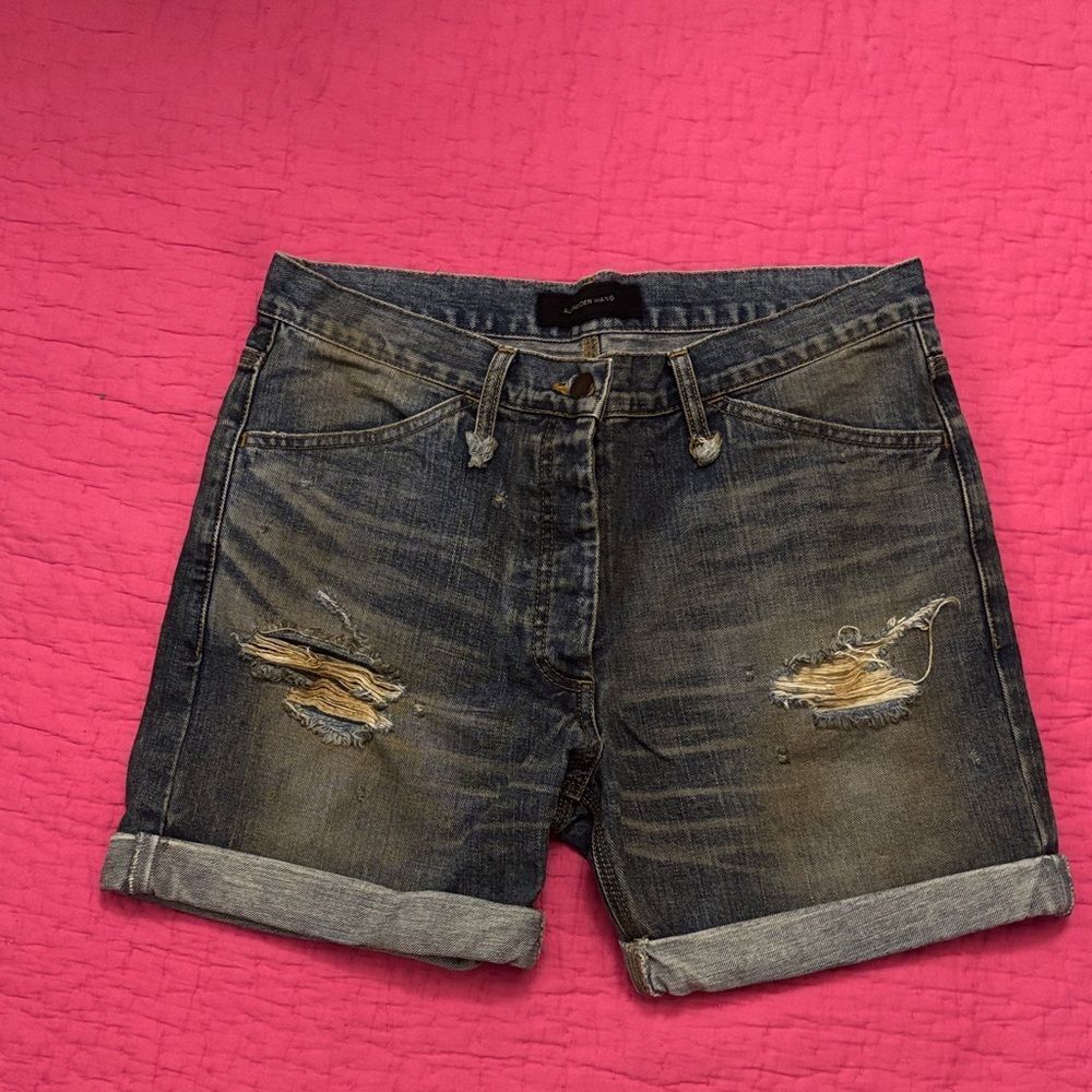 Alexander Wang Blue Denim Shorts, size 26